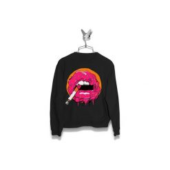Bluza Palący Pączek Męska. Czarne bluzy damskie Failfake, s, bez wzorów, bez kołnierzyka, bez rękawów, bez kaptura. Za 170,00 zł.