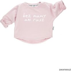 Bluzy dziewczęce: Bluza Bez mamy ani rusz – różowy