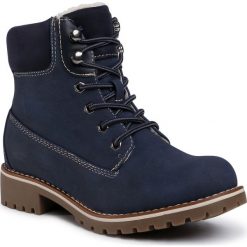 Trapery JENNY FAIRY - WS722-28A Navy 1. Niebieskie trapery damskie Jenny Fairy, ze skóry ekologicznej, klasyczne, bez obcasa, bez zapięcia. Za 129,99 zł.