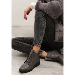 Szare Botki Grey Wolf. Szare botki damskie Born2be, bez obcasa, na płaskiej podeszwie, bez zapięcia. Za 119,99 zł.