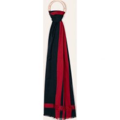 Tommy Hilfiger - Szalik. Niebieskie szaliki męskie TOMMY HILFIGER, bez wzorów, z bawełny. Za 219,90 zł.