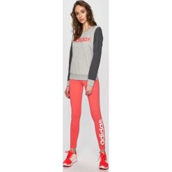 Adidas Performance - Bluza. Szare bluzy damskie adidas Performance, s, z nadrukiem, z bawełny, bez rękawów, bez kaptura. W wyprzedaży za 129,90 zł.