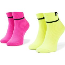 Zestaw 2 par wysokich skarpet damskich NIKE - SK0206 909 Różowy Żółty. Różowe skarpetki damskie Nike, z elastanu. Za 79,00 zł.
