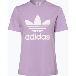 Adidas Originals - T-shirt damski, lila. Różowe t-shirty damskie adidas Originals, xs, z nadrukiem, z bawełny, klasyczne, bez kołnierzyka. Za 129,95 zł.
