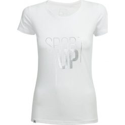 T-shirt damski TSD619 - biały - Outhorn. Białe t-shirty damskie Outhorn, z bawełny. W wyprzedaży za 24,99 zł.