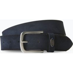 Finshley & Harding - Męski pasek skórzany, niebieski. Niebieskie paski męskie marki Finshley & Harding, w paski, ze skóry, casualowe. Za 129,95 zł.