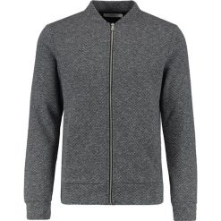 Swetry rozpinane męskie: Jack & Jones JPRWALLET ZIP BASBALL NECK Kardigan dark grey melange