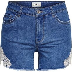 ONLY Damskie szorty Carmen New Lace Short MediumBlueDenim (rozmiar 27). Szorty damskie ONLY, bez wzorów, z koronki, eleganckie. W wyprzedaży za 111,00 zł.