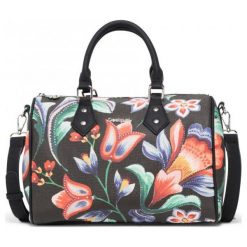 Desigual torebka damska czarna Kora Bowling. Czarne torebki klasyczne damskie Desigual, bez wzorów, bez dodatków. W wyprzedaży za 239,00 zł.