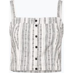 Review - Top damski z dodatkiem lnu, biały. Białe topy damskie Review, xs, bez wzorów, z bawełny, bez kołnierzyka. Za 39,95 zł.