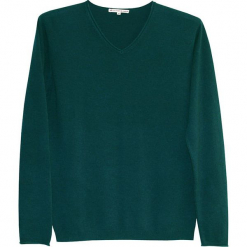 Sweter kaszmirowy w kolorze morskim. Niebieskie swetry klasyczne męskie marki Ateliers de la Maille, m, z kaszmiru, z okrągłym kołnierzem. W wyprzedaży za 500,95 zł.