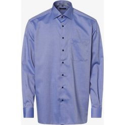 Eterna Comfort Fit - Koszula męska niewymagająca prasowania z bardzo długim rękawem, niebieski. Niebieskie koszule męskie m, biznesowe. Za 199,95 zł.