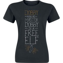 Bluzki asymetryczne: Harry Potter Dobby Koszulka damska czarny