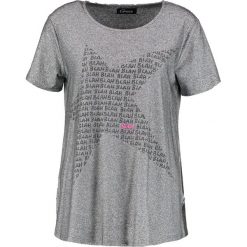 T-shirty damskie: Grace BLAH BLAH BLAH Tshirt z nadrukiem darksilver