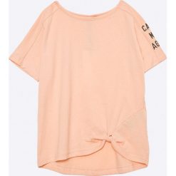 Name it - Top dziecięcy Kink 122-164 cm. Szare topy damskie marki Name it, z bawełny, z okrągłym kołnierzem. W wyprzedaży za 39,90 zł.