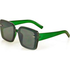 Kwadratowe okulary przeciwsłoneczne mazzini luxury classic ciemny zielony. Zielone okulary przeciwsłoneczne damskie LOOKS STYLE EYEWAER. W wyprzedaży za 59,90 zł.
