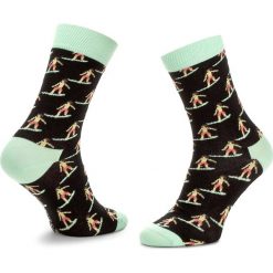 Skarpety Wysokie Unisex HAPPY SOCKS - SUR01-9000 Czarny. Czarne skarpetki męskie marki Happy Socks, z bawełny. Za 34,90 zł.