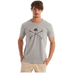Polo Club C.H.A T-Shirt Męski L Szary. Szare koszulki polo męskie Polo Club C.H..A, m, bez wzorów, z bawełny, bez rękawów. Za 119,00 zł.