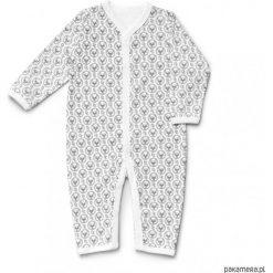 Śpiochy bez stóp z logo Dear Eco. Body niemowlęce Pakamera, bez wzorów, bez rękawów. Za 129,00 zł.