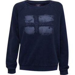 Bluza NAPAPIJRI BLAMONE. Niebieskie bluzy damskie Napapijri, bez wzorów, z bawełny, bez rękawów, bez kaptura. W wyprzedaży za 210,00 zł.