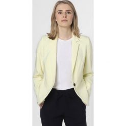 Esprit Collection - Blezer damski, żółty. Żółte bolerka i narzutki damskie Esprit Collection, bez wzorów, z dżerseju, bez rękawów. Za 399,95 zł.