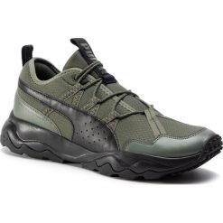 Buty PUMA - Ember Trl 193130 09 Thyme/Puma Black. Zielone buty sportowe męskie Puma, ze skóry ekologicznej, bez zapięcia, do biegania. Za 349,99 zł.