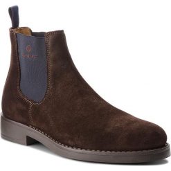 Sztyblety GANT - Oscar 17653903 Dark Brown G46. Pomarańczowe sztyblety męskie GANT, ze skóry, bez zapięcia. W wyprzedaży za 389,00 zł.