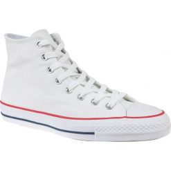 Białe Buty Converse Chuck Taylor All Star Pro M 159698C. Białe trampki męskie Converse, bez wzorów, z gumy, klasyczne, bez zapięcia. W wyprzedaży za 299,00 zł.