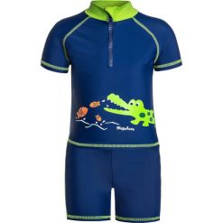 Playshoes UVSCHUTZ BADE KROKODIL Kostium kąpielowy marine. Niebieskie stroje jednoczęściowe dziewczęce marki Playshoes, z elastanu. Za 129,00 zł.