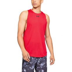 Under Armour Baseline Performance Podkoszulek Czerwony. Czerwone podkoszulki męskie Under Armour, xs, z nadrukiem, z poliesteru, bez rękawów. Za 171,95 zł.