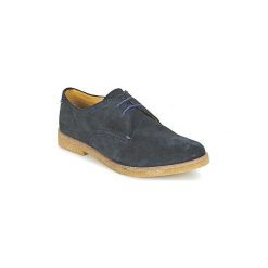 Derby Base London WHITLOCK. Niebieskie półbuty męskie marki Base London, bez wzorów, bez zapięcia. Za 343,20 zł.