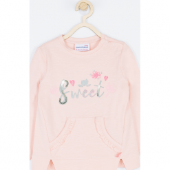 Koszulka. Czerwone bez kategorii marki BELLE & CUTE, z aplikacjami, z bawełny, z długim rękawem. Za 45,90 zł.