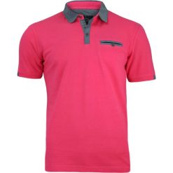 Różowa Koszulka Polo z Kieszonką - 100% BAWEŁNA - Chiao, Męska TSCHIAOM3301PINK. Różowe koszulki męskie Chiao, m, z bawełny. W wyprzedaży za 59,00 zł.