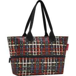 Shopper bag damskie: Torba z kolorowym wzorem na zakupy – 50 x 26,5 x 16 cm