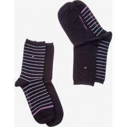 Tommy Hilfiger 2-pack Skarpetki Czarny. Czarne skarpetki damskie TOMMY HILFIGER, w paski, z elastanu. Za 52,95 zł.
