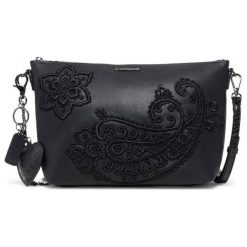 Desigual Torebka Damska Cachemire Catania Czarna. Czarne torebki klasyczne damskie Desigual. Za 299,00 zł.