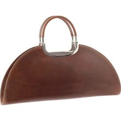 Torebki klasyczne damskie: Skórzana torebka w kolorze brązowym – 41 x 17 x 10 cm