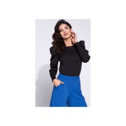 Elegancka bluzka damska z bufiastym rękawem. Czarne bluzki dziewczęce marki Bien fashion, bez wzorów, z tkaniny, bez kołnierzyka, bez rękawów, bez kaptura. Za 119,00 zł.