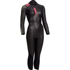 Kombinezon Neoprenowy Do Triathlonu Sd Damski. Czarne kombinezony damskie APTONIA, xl, bez wzorów, z poliesteru, klasyczne, z klasycznym kołnierzykiem, z krótkim rękawem, krótkie. Za 399,99 zł.