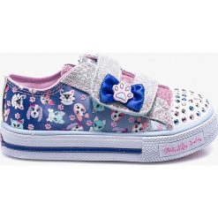 Skechers - Tenisówki dziecięce. Szare buty dziewczęce sportowe marki Skechers, z gumy, z okrągłym noskiem. W wyprzedaży za 169,90 zł.