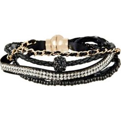 Bransoletki damskie: Bransoletka z kryształkami Swarovski w kolorze czarnym