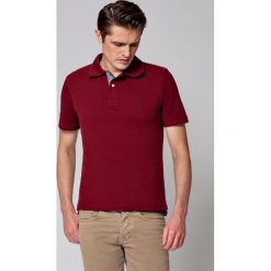 Koszulka Bordowa Polo Jack. Czerwone koszulki męskie LANCERTO, xl, bez wzorów, z bawełny, klasyczne, z krótkim rękawem. W wyprzedaży za 69,90 zł.