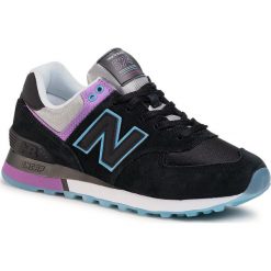 Sneakersy NEW BALANCE - WL574SAU Czarny. Czarne sneakersy damskie New Balance, z zamszu. Za 349,00 zł.