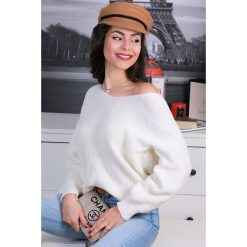 Sweter damski TALIKA ECRU. Bluzy damskie Sweter damski TALIKA ECRU, uniwersalny, bez wzorów, bez rękawów, bez kaptura. W wyprzedaży za 59,00 zł.