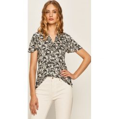 Lauren Ralph Lauren - Bluzka. Czarne bluzki damskie Lauren Ralph Lauren, na co dzień, s, w kwiaty, z elastanu, casualowe, bez kołnierzyka, z krótkim rękawem. Za 339,90 zł.