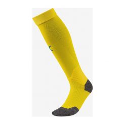 Puma Stulpny Team Liga Skarpetki Żółty Wielokolorowy. Żółte skarpetki męskie Puma, bez wzorów, z elastanu. Za 59,95 zł.