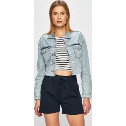 Tally Weijl - Kurtka jeansowa. Niebieskie kurtki damskie TALLY WEIJL, l, bez wzorów, z bawełny, krótkie. W wyprzedaży za 99,90 zł.