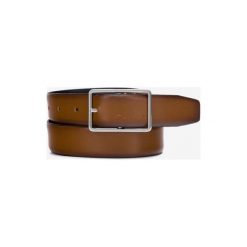 Calvin Klein Bridge Pasek Brązowy. Pomarańczowe paski męskie Calvin Klein, w paski, ze skóry. Za 178,95 zł.
