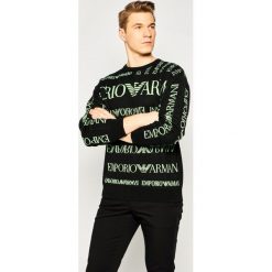 Sweter Emporio Armani 3H1MY7 1MMTZ F001. Czarne swetry męskie Emporio Armani, m, bez wzorów, z bawełny, klasyczne, z klasycznym kołnierzykiem, bez kaptura. W wyprzedaży za 549,00 zł.