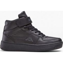 Sneakersy Kappa bonprix czarny. Czarne sneakersy damskie bonprix, ze skóry. Za 239,99 zł.